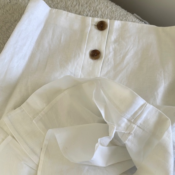 High Waisted Linen Blend Skirt (BNWT) - Picture 3 of 3